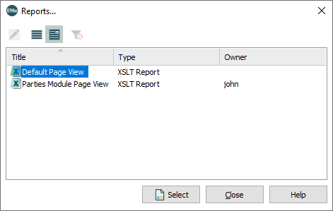 Reports box
